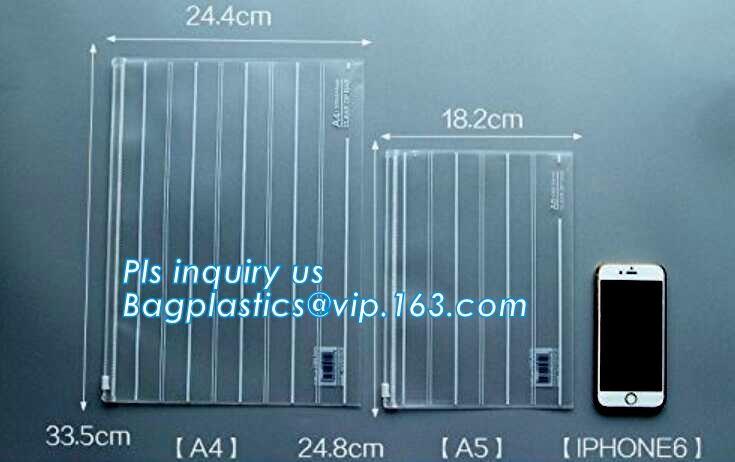 promotional PVC documents bag for school ESD Cleanroom Stationery ESD Plastic PVC String Lock Carrying Document File Bag