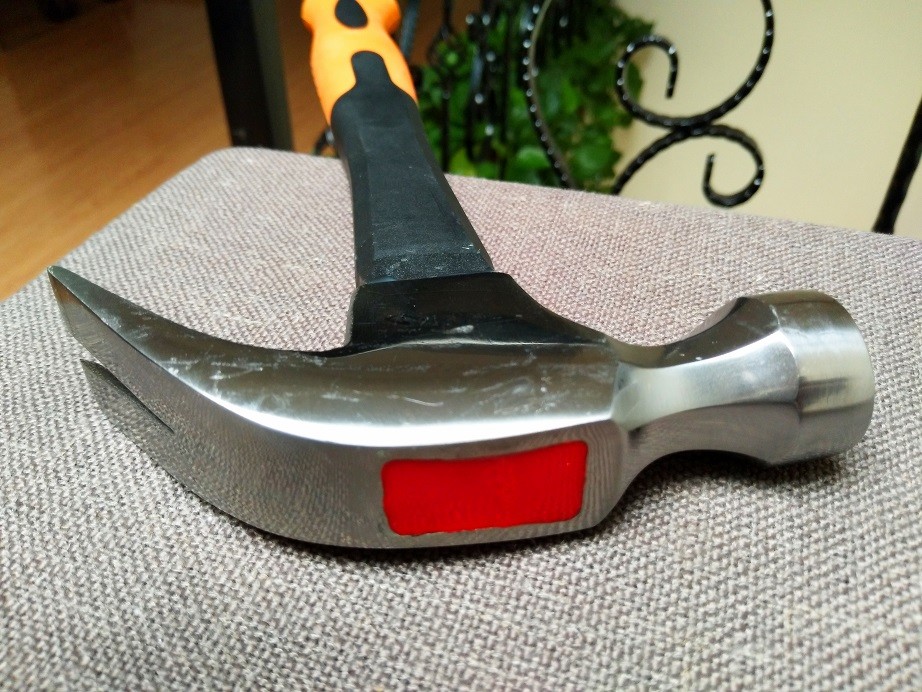16oz Claw hammer/Nail hammer/Carpenter hammer(XL-0015) with polishing surface and color handle