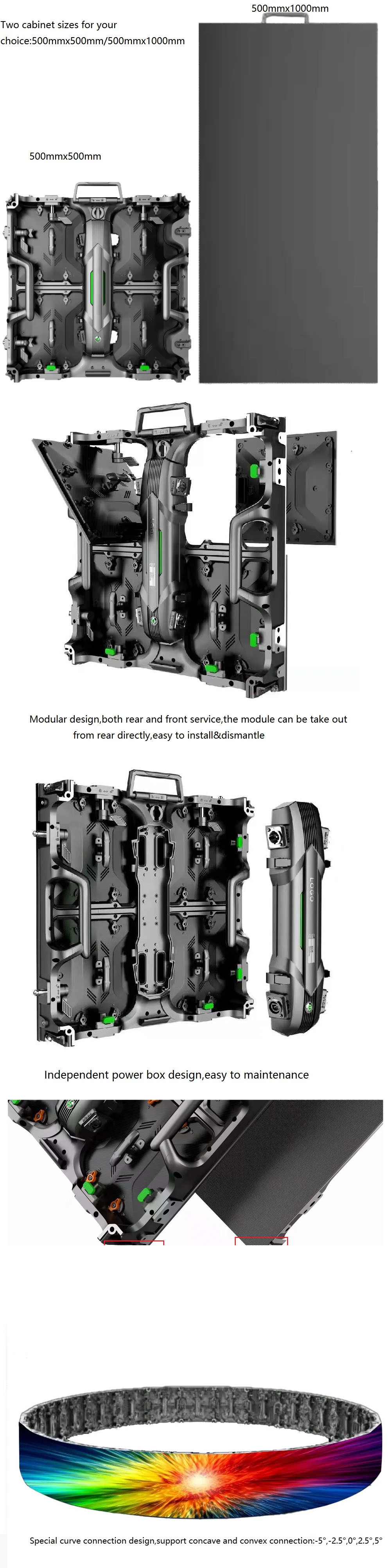 Full color P4.81 p2.6 p2.9 p3.91 Lead Panel Matrix display indoor stage led screen rental outdoor