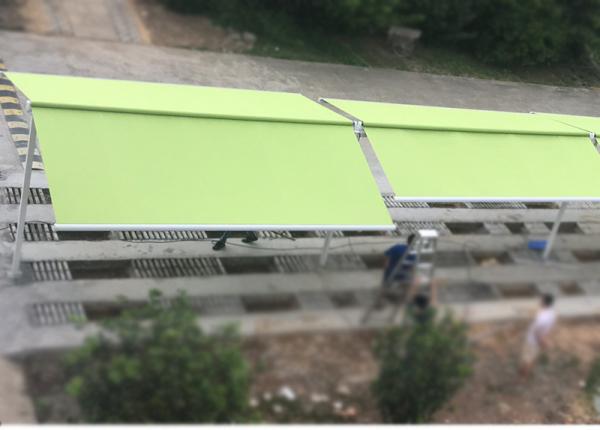 Free Standing Double Sides Balcony Retractable Awning for Sunshade/wind