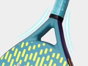 WOOWAVE Professional Carbon Fiber Custom EVA Memory Core Soft Beach Tennis Racket Blue Padel