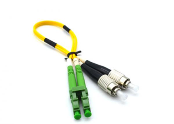 Cheap Duplex Patch Cord Fiber Optic Cable Patch Cord LSZH FTTH 0.9mm / 2.0mm / 3.0mm for sale