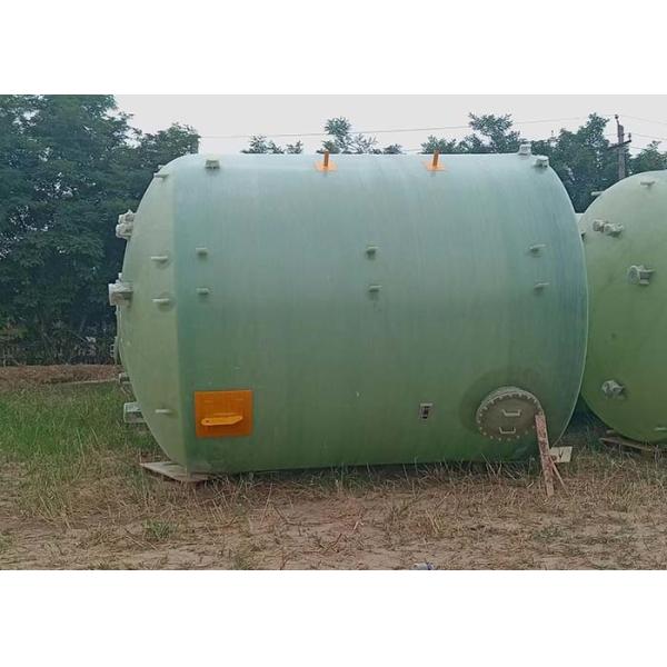 Fiberglass 8CBM FRP Chemical Storage Tank Softened Water Treatment