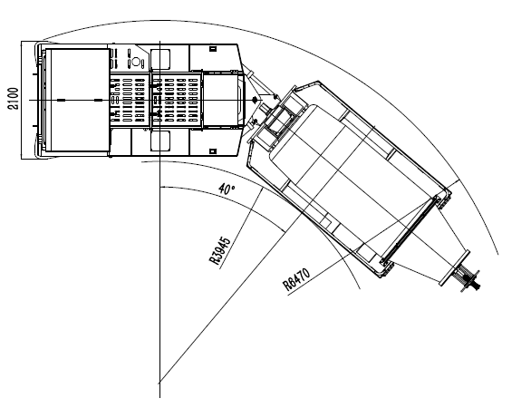 Articulated Body Structure Underground Concrete Mixer Truck