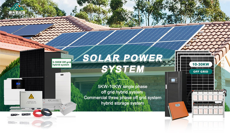20kw 30kw Off Grid Power System With 410-700 Watts Solar Panel