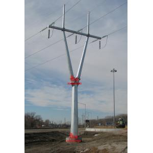 Quality 138KV single circuit pole Y frame structure wholesale