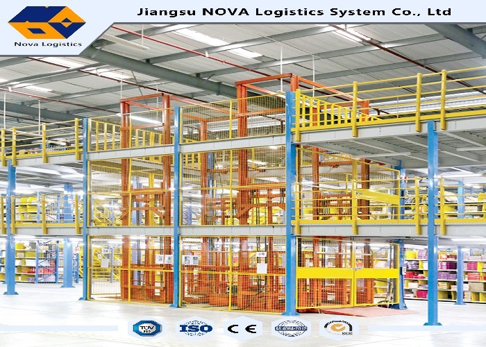 Steel Structure Multi Tier Mezzanine Rack For Industrial Warehouse Storage