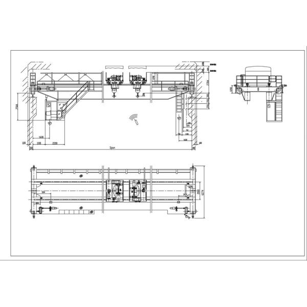 Working Class A5 ~ A6 Double Girder Double Trolley Overhead Crane QE Model