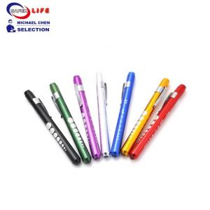 China Yellow Medical Pen Torch Light Nurse Diagnostic Penlight Homecare Medical Supplies 13.4cm on sale