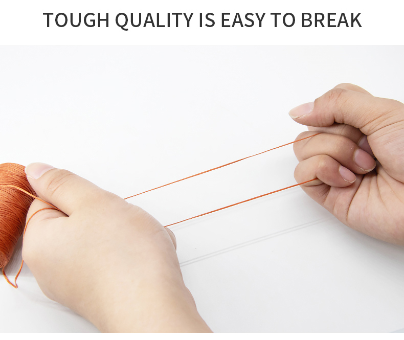 210D/16 Luxury Design Polyester Braid Waxed Thread For Bracelets Leather Dyed Pattern