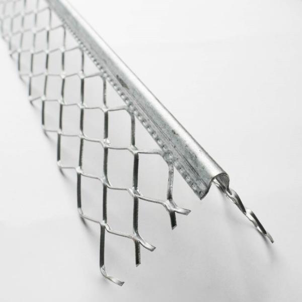 Precision Stamped Diamond Pattern Stucco Metal Corner Bead With Consistent 90 Degree Angle
