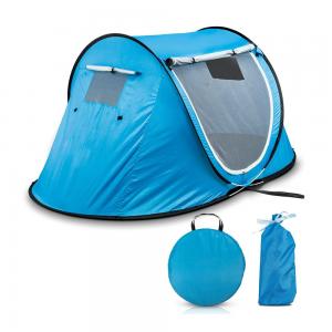 China 1 To 2 Person Pop Up Camping Tent With Mesh Windows on sale