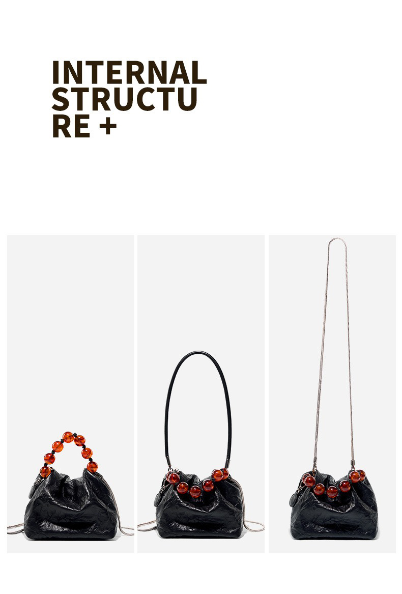 Functional and Fashionable All-in-one Niche Design grade Pearl Hand Bill Shoulder Bag