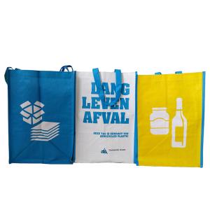 Blue 35x30x39.5cm 100gsm Woven Promotional Bags