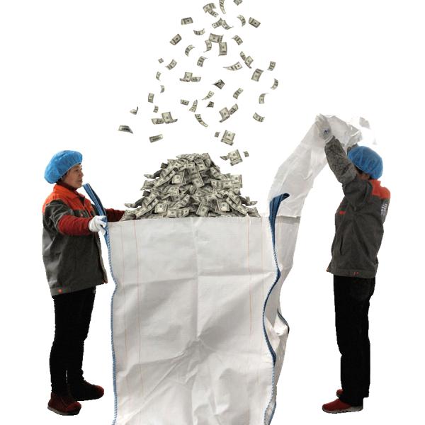 golden supplier 1000kg bulk bag 1 ton skip bag pp jumbo bag,pp construction waste bulk skip bag,super sack Bulk jumbo Ba