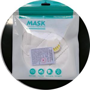 Adults 5Ply Disposable Protective Face Mask KN95 With Single Valve