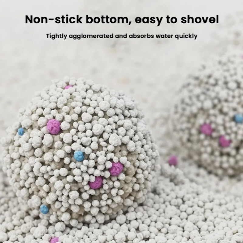 Highly Absorbent Bentonite Cat Sand Natural Spherical Bentonite Cat Litter