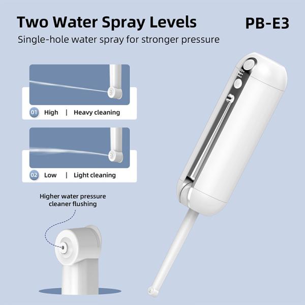 3.7V Power Electric Bidet For Toilet , Eco-Friendly ABS PP Material Portable Toilet Flusher