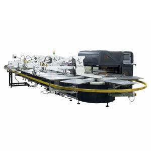 China Flat Screen Digital Textile Printing Machine Garment Velvet Oval 3.4kw on sale