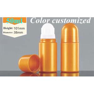 HDPE Plastic Roller Bottles 50ml 60ml Refillable Roll On Deodorant Bottle