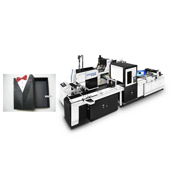 High Speed Automatic Paper Box Making Machine For Shoe Box , Jewellery Box