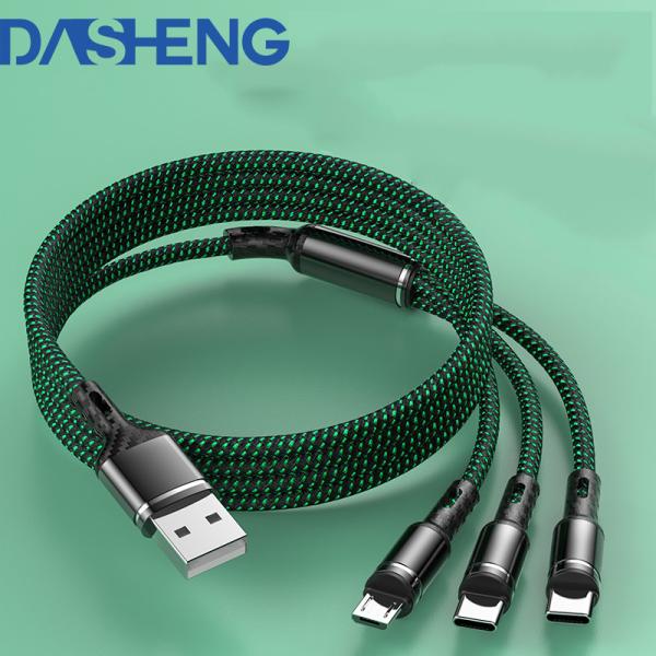 Cotton Braided USB 2.0 Charging Cable Type C 3.5A Fast Charging Cables