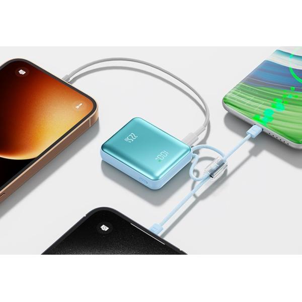 Mini Travel Power Bank 20000mah Compact Portable Charger With 3 Simultaneous Charge