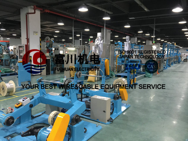 Extruding PVC PE Wire Extrusion Machine Easy Operation Wire Stranding Machine