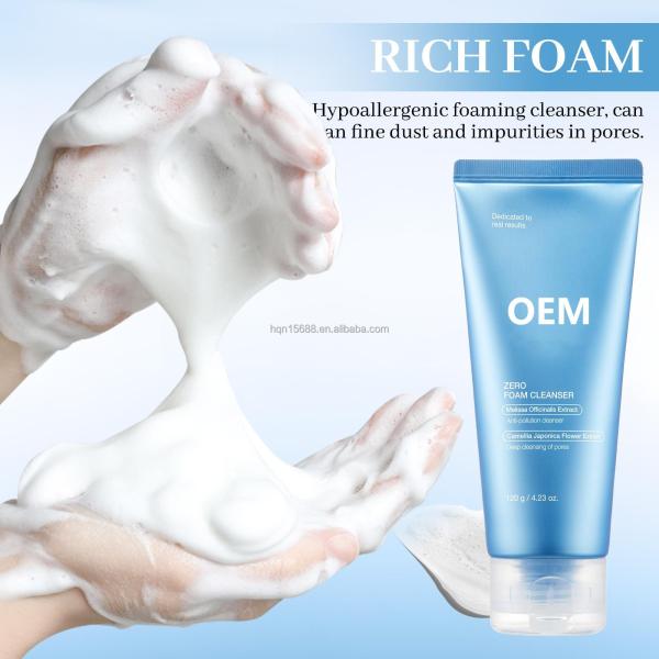 OEM / ODM Private Label Skincare Zero Foam Cleanser Moisturizing Oil Control Beauty Products Korean Skin Care Facial Cleanser