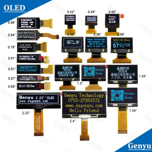 Micro OLED Display 0.42 Inch 72x40 Dot Matrix with I2C/SPI Interface for Arduino and Smart Devices