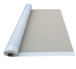 China 1.5mm thickness HDPE high polymer Waterproof membrane with sand，High polymer self-adhesive film with sand on sale