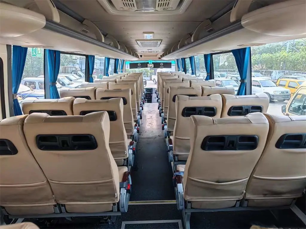 Used Luxury Buses 47 Seats Single Door Air Conditioner Big Luggage Compartment Golden Dragon Bus XML6102
