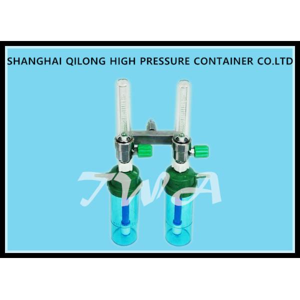 Plastic Body 0.35MPa Wall Mounted Oxygen Regulator Double Flowmeter