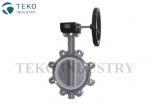 NBR Liner API609 Butterfly Valve , Stainless Steel Butterfly Valve With Long
