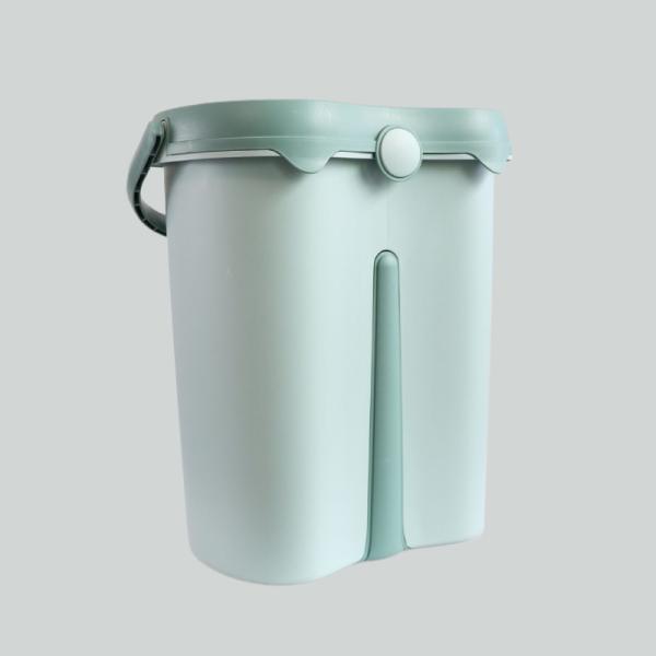 Self Wringer Flat Mops And Buckets Hands Free Reusable Washable Microfiber Flat Mop With Wringer