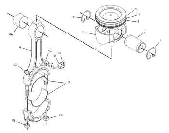 2W6091 Ring G Engine 2W-6091 Ring 1922208 Body As Piston Cylinder Liner 192-2208