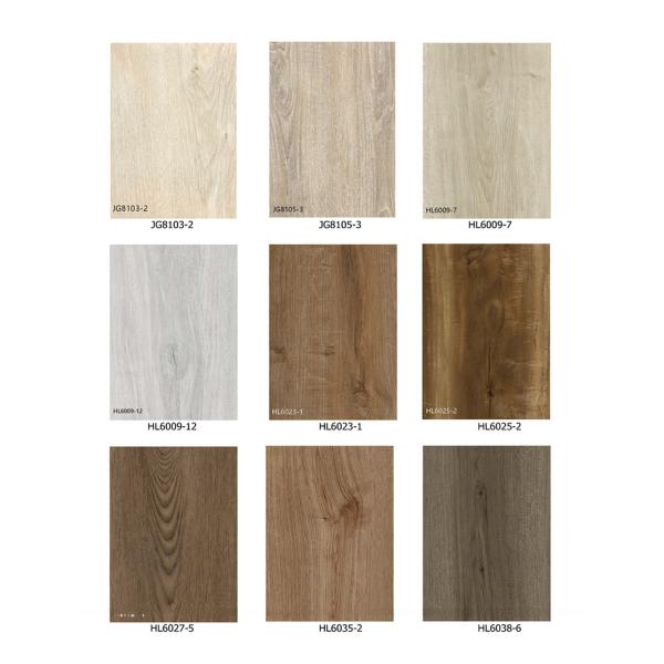 4mm SPC Anti Slip Rigid Vinyl Plastic Flooring With Cilck Wood Texture for Bathrooms