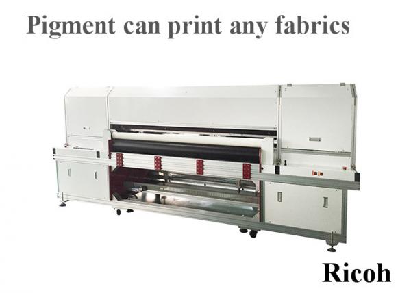 Cheap 8 Ricoh Digital Textile Printer For Pigment Printing 1800mm Automatic Cleaning for sale