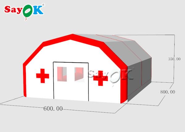 Cheap Inflatable Shelter Tent Custom Tarpaulin Outside Emergency Shelter Tent For Hospital , School for sale