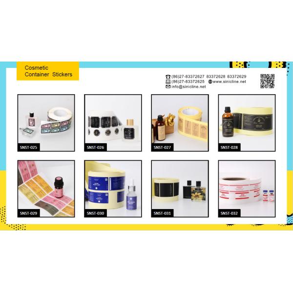 Recycled White Plastic Sticker Labels Labels For Cosmetic Beauty