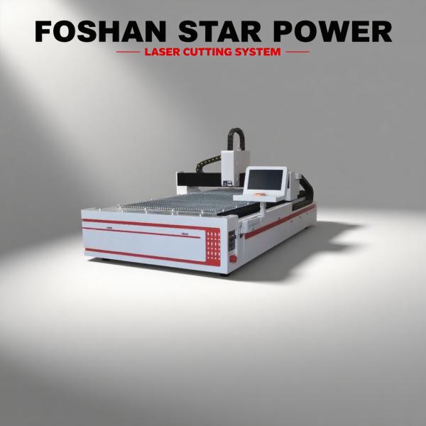 High-speed laser cutter in operation