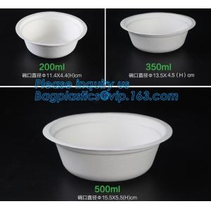 disposable eco friendly sugarcane 500ml bowl,Biodegradable Disposable Sugarcane