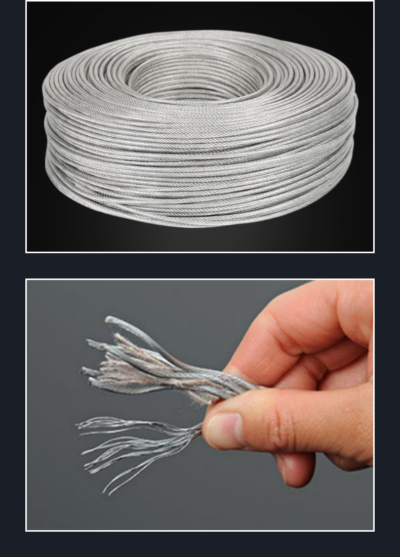 8mm 10mm 12mm Flexible Steel Wire Rope Stainless Steel Cable With Tolerance ±1% Standard AiSi