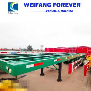 3 Axle 40ton Skeleton 40FT Cimc Container Truck Semi-Trailer