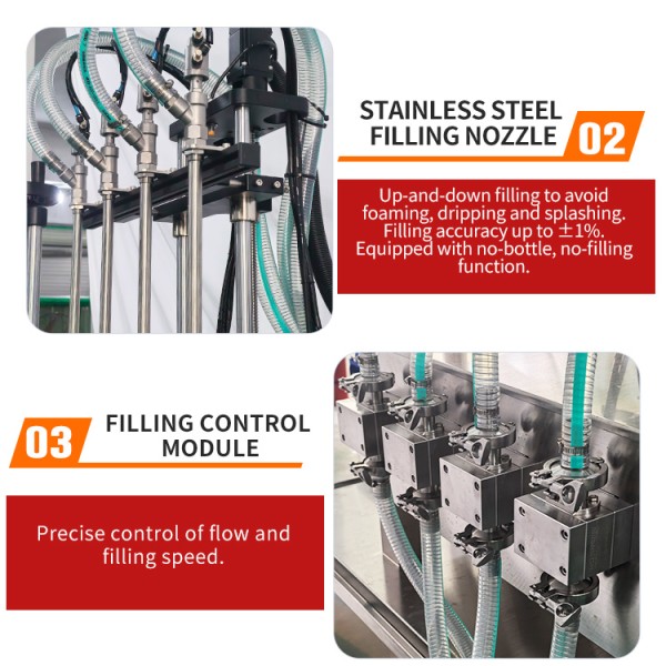PLC Control Magnetic Pump Filling Machine Customized Beer Bottle Filling Machine