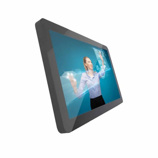 Cheap Flat Panel 19" Industrial Panel PC , Capacitive Touch Rugged All In One PC Fanless Wall Mounted for sale