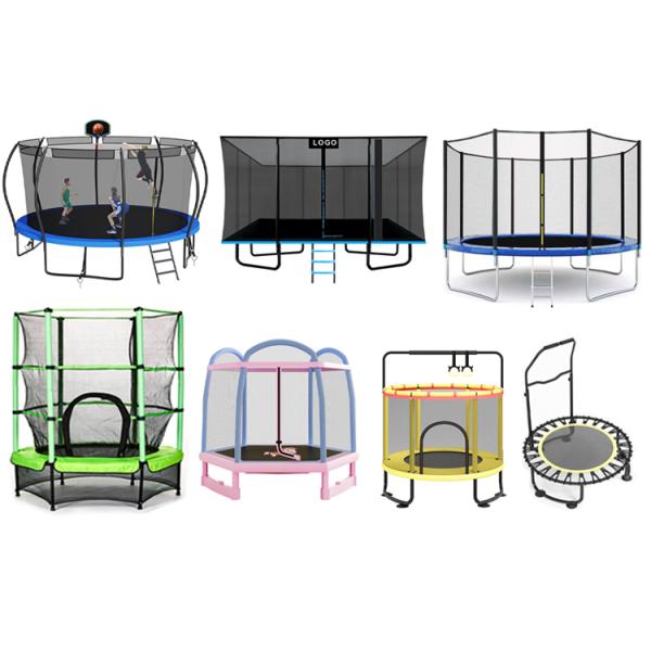 Outdoor Park Round 10FT Fitness Jumping Trampoline with Safety Net and Custom Logo