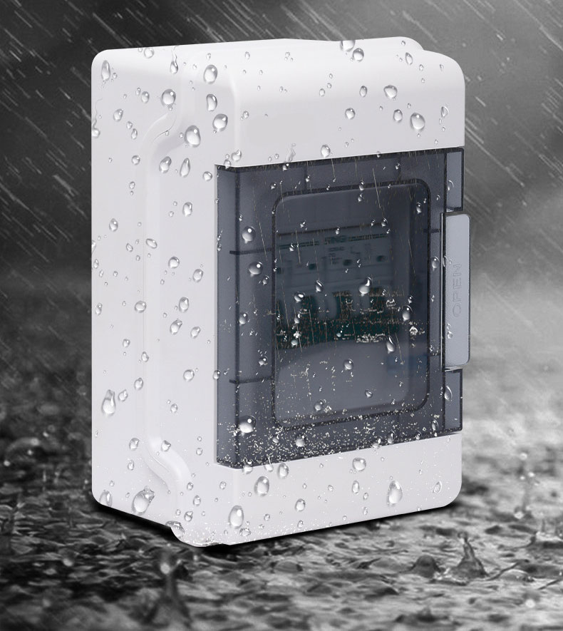 Outdoor IP67 GNB-F01 6ways waterproof Electrical Plastic distribution box with busbar use for mcb contactor