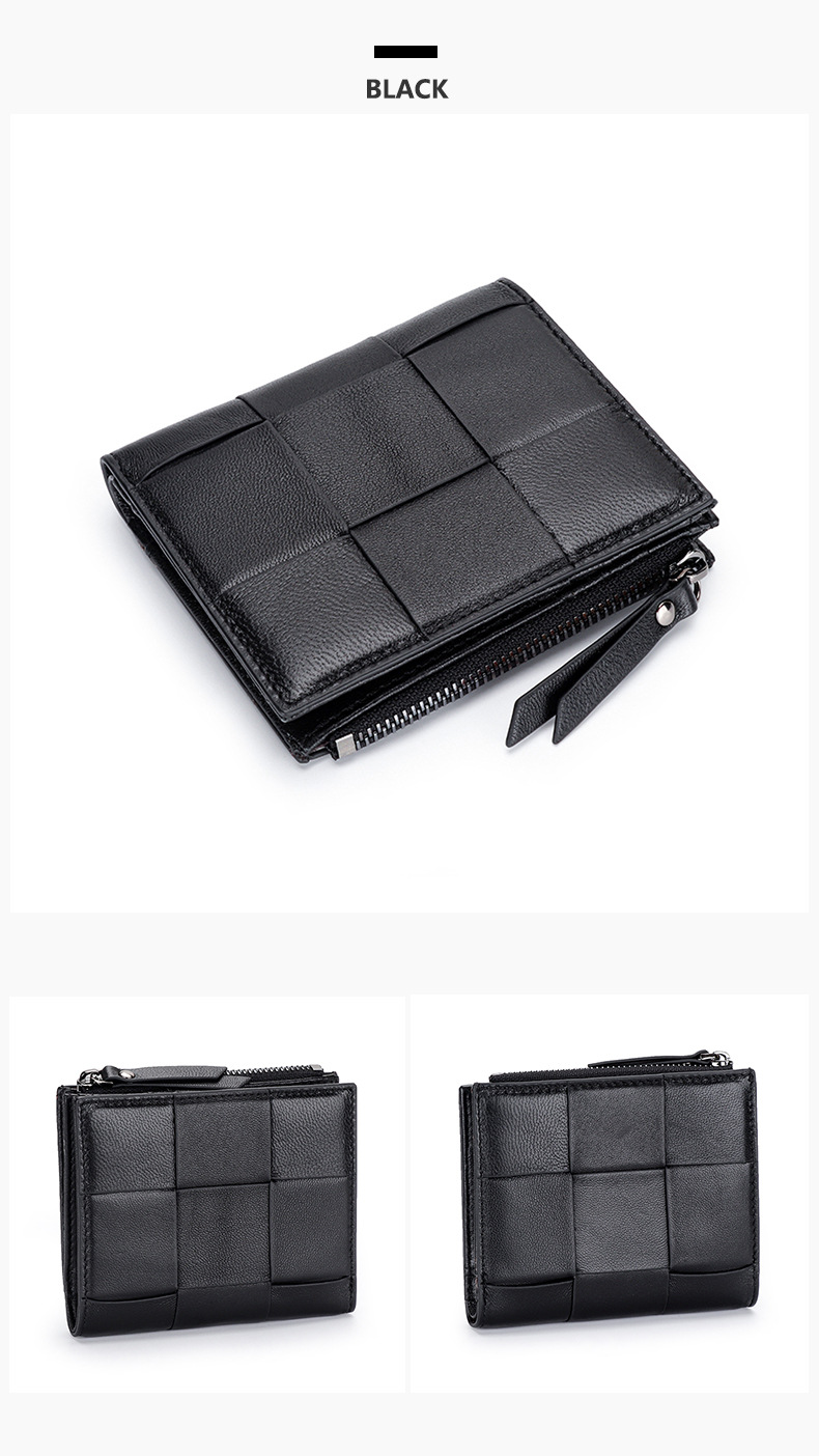 Daily Used Genuine Leather Rfid Blocking Zipper Wallet for Women's Essential Items