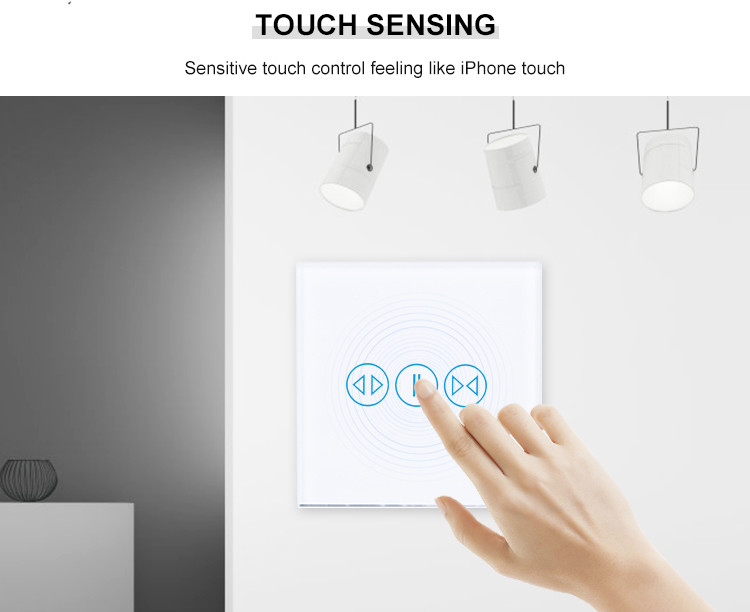 Smart Home Wifi Switch Us/eu Remote Control Curtain Switches Work With Google/alexa Touch Curtain Switch